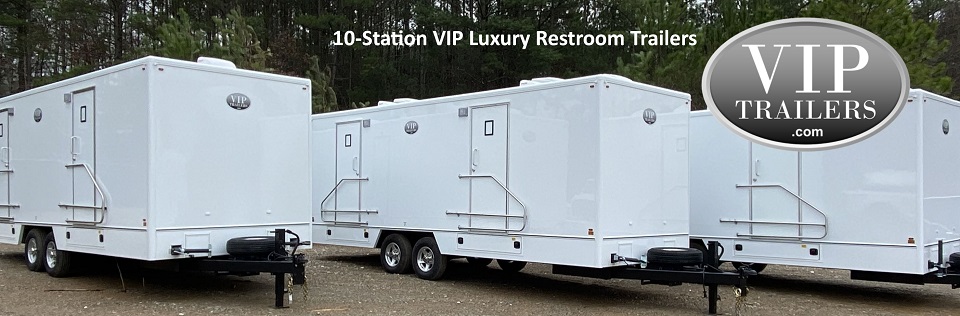 VIP Trailers 10 Station Restroom Trailer